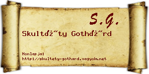 Skultéty Gothárd névjegykártya